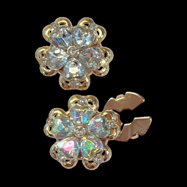 Regnbuefarget glassperler blomst