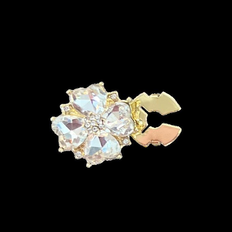 Lekker klar firkløver med sølv i midten